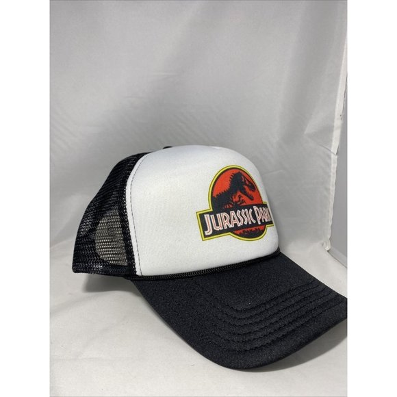 Jurassic Park Trucker Hat Mesh Hat Adjustable Cap Jurassic Park Hat - Picture 2 of 5